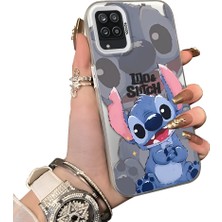 Ucuc Samsung Galaxy A12/M12 Uyumlu Sert Akrilik Arka Silikon Kenar Lens Koruma Kılıf