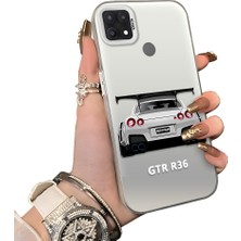 Ucuc Oppo A15/A15S Uyumlu Sert Akrilik Arka Silikon Kenar Lens Koruma Kılıf