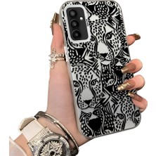 Ucuc Samsung Galaxy M13/M23 Uyumlu Sert Akrilik Arka Silikon Kenar Lens Koruma Kılıf