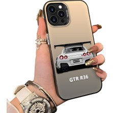 Ucuc iPhone 14 Pro Uyumlu Sert Akrilik Arka Silikon Kenar Lens Koruma Kılıf