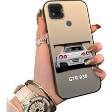 Ucuc Poco C31 Uyumlu Sert Akrilik Arka Silikon Kenar Lens Koruma Kılıf