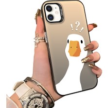 Ucuc iPhone 11 Uyumlu Sert Akrilik Arka Silikon Kenar Lens Koruma Kılıf
