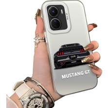 Ucuc Vivo Y56 Uyumlu Sert Akrilik Arka Silikon Kenar Lens Koruma Kılıf