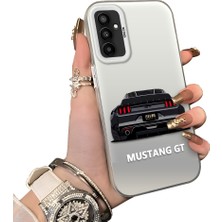 Ucuc Samsung Galaxy M23/M13 Uyumlu Sert Akrilik Arka Silikon Kenar Lens Koruma Kılıf