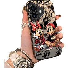 Ucuc iPhone 16 Uyumlu Sert Akrilik Arka Silikon Kenar Lens Koruma Kılıf