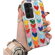 Ucuc Samsung Galaxy S25 Fe Uyumlu Sert Akrilik Arka Silikon Kenar Lens Koruma Kılıf