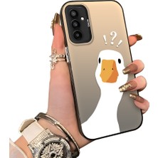 Ucuc Samsung Galaxy M23/M13 Uyumlu Sert Akrilik Arka Silikon Kenar Lens Koruma Kılıf