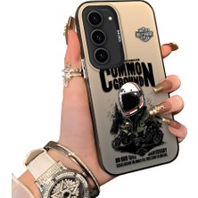 Ucuc Samsung Galaxy S23 Uyumlu Sert Akrilik Arka Silikon Kenar Lens Koruma Kılıf