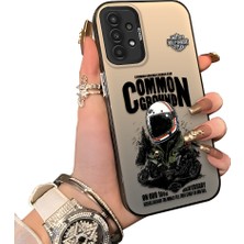 Ucuc Samsung Galaxy A04S Uyumlu Sert Akrilik Arka Silikon Kenar Lens Koruma Kılıf