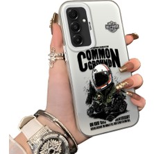 Ucuc Samsung Galaxy A16 Uyumlu Sert Akrilik Arka Silikon Kenar Lens Koruma Kılıf