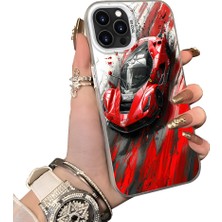 Ucuc iPhone 14 Pro Uyumlu Sert Akrilik Arka Silikon Kenar Lens Koruma Kılıf