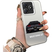 Ucuc Realme C63 4G/C61 Uyumlu Sert Akrilik Arka Silikon Kenar Lens Koruma Kılıf