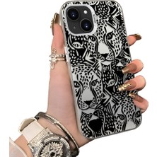 Ucuc iPhone 13 Uyumlu Sert Akrilik Arka Silikon Kenar Lens Koruma Kılıf