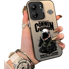Ucuc Redmi 13C Uyumlu Sert Akrilik Arka Silikon Kenar Lens Koruma Kılıf