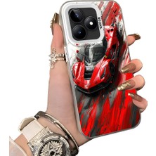 Ucuc Realme Note 50 Uyumlu Sert Akrilik Arka Silikon Kenar Lens Koruma Kılıf