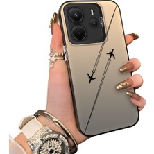 Ucuc Redmi Note 14 4g Uyumlu Sert Akrilik Arka Silikon Kenar Lens Koruma Kılıf