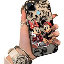 Ucuc Realme C21Y/C25Y Uyumlu Sert Akrilik Arka Silikon Kenar Lens Koruma Kılıf