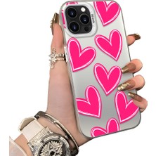 Ucuc iPhone 14 Pro Uyumlu Sert Akrilik Arka Silikon Kenar Lens Koruma Kılıf