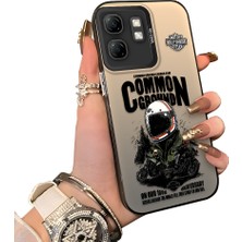 Ucuc Infinix Hot 50I Uyumlu Sert Akrilik Arka Silikon Kenar Lens Koruma Kılıf