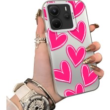 Ucuc Redmi Note 14 4g Uyumlu Sert Akrilik Arka Silikon Kenar Lens Koruma Kılıf