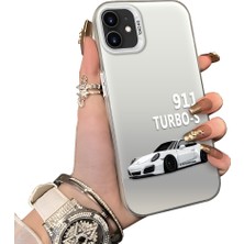 Ucuc iPhone 12 Uyumlu Sert Akrilik Arka Silikon Kenar Lens Koruma Kılıf
