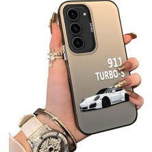 Ucuc Samsung Galaxy S23 Uyumlu Sert Akrilik Arka Silikon Kenar Lens Koruma Kılıf