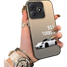 Ucuc Realme Note 60 Uyumlu Sert Akrilik Arka Silikon Kenar Lens Koruma Kılıf