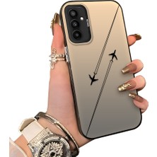 Ucuc Samsung Galaxy M13/M23 Uyumlu Sert Akrilik Arka Silikon Kenar Lens Koruma Kılıf