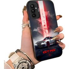 Ucuc Samsung Galaxy M23/M13 Uyumlu Sert Akrilik Arka Silikon Kenar Lens Koruma Kılıf