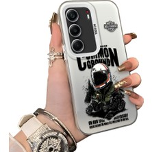 Ucuc Tecno Camon 40 Uyumlu Sert Akrilik Arka Silikon Kenar Lens Koruma Kılıf