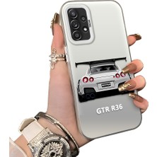 Ucuc Samsung Galaxy A52/A52S Uyumlu Sert Akrilik Arka Silikon Kenar Lens Koruma Kılıf