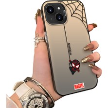 Ucuc iPhone 15 Uyumlu Sert Akrilik Arka Silikon Kenar Lens Koruma Kılıf