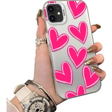 Ucuc iPhone 12 Uyumlu Sert Akrilik Arka Silikon Kenar Lens Koruma Kılıf