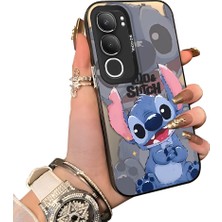 Ucuc Vivo Y19S 4G/Y19S Pro Uyumlu Sert Akrilik Arka Silikon Kenar Lens Koruma Kılıf