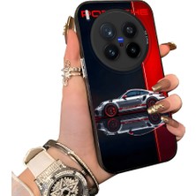 Ucuc Vivo X300 Pro Uyumlu Sert Akrilik Arka Silikon Kenar Lens Koruma Kılıf