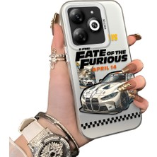 Ucuc Infinix Smart 8/8 Pro Uyumlu Sert Akrilik Arka Silikon Kenar Lens Koruma Kılıf