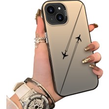 Ucuc iPhone 13 Mini Uyumlu Sert Akrilik Arka Silikon Kenar Lens Koruma Kılıf