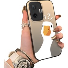 Ucuc Poco F7 Uyumlu Sert Akrilik Arka Silikon Kenar Lens Koruma Kılıf