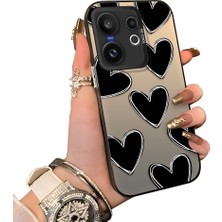 Ucuc Vivo X200 Fe Uyumlu Sert Akrilik Arka Silikon Kenar Lens Koruma Kılıf