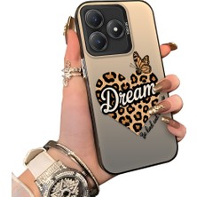 Ucuc Realme Note 60 Uyumlu Sert Akrilik Arka Silikon Kenar Lens Koruma Kılıf