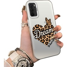 Ucuc Oppo A16/A16S Uyumlu Sert Akrilik Arka Silikon Kenar Lens Koruma Kılıf