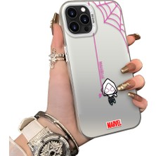 Ucuc iPhone 16 Pro Uyumlu Sert Akrilik Arka Silikon Kenar Lens Koruma Kılıf