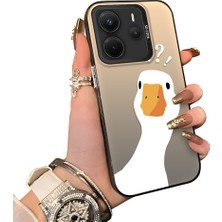 Ucuc Redmi Note 14 4g Uyumlu Sert Akrilik Arka Silikon Kenar Lens Koruma Kılıf