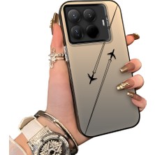 Ucuc Mi 15T Pro Uyumlu Sert Akrilik Arka Silikon Kenar Lens Koruma Kılıf