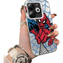 Ucuc Infinix Smart 8/8 Pro Uyumlu Sert Akrilik Arka Silikon Kenar Lens Koruma Kılıf