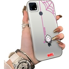 Ucuc Realme C15 Uyumlu Sert Akrilik Arka Silikon Kenar Lens Koruma Kılıf