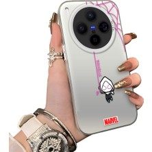 Ucuc Vivo X300 Uyumlu Sert Akrilik Arka Silikon Kenar Lens Koruma Kılıf