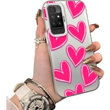 Ucuc Redmi 10 2022 Uyumlu Sert Akrilik Arka Silikon Kenar Lens Koruma Kılıf
