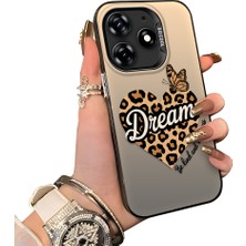 Ucuc Tecno Spark 10 Pro Uyumlu Sert Akrilik Arka Silikon Kenar Lens Koruma Kılıf