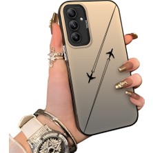 Ucuc Samsung Galaxy A34 Uyumlu Sert Akrilik Arka Silikon Kenar Lens Koruma Kılıf